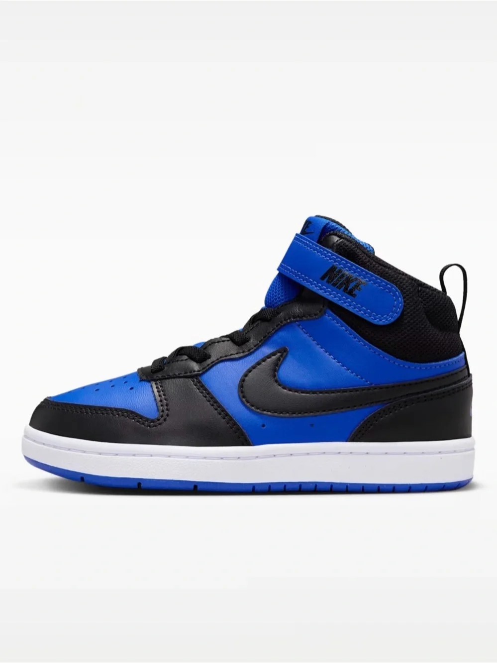 Nike Court Borough Mid 2 blue and black size 6Y